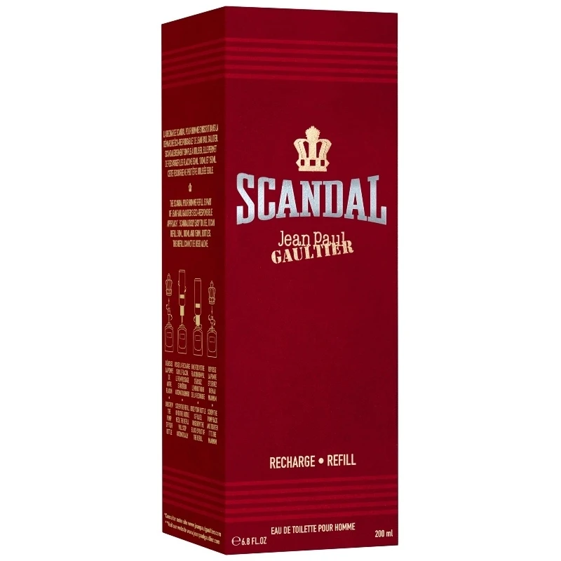 Jean Paul Gaultier Scandal Him Refill EDT 200 Ml 4 Jean Paul Gaultier Scandal Him Refill EDT 200 Ml - Billede 2